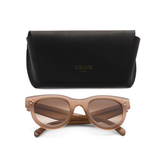 CELINE Light Brown 48mm Round Sunglasses - Picture 1 of 2